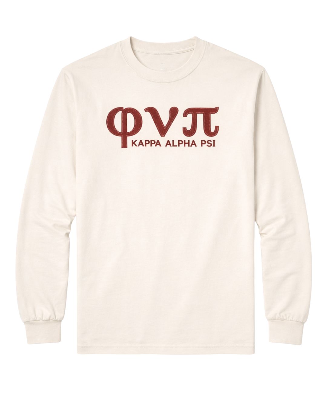 Kappa Alpha Psi Long Sleeve Old Skool Phi Nu Pi Felt Tee