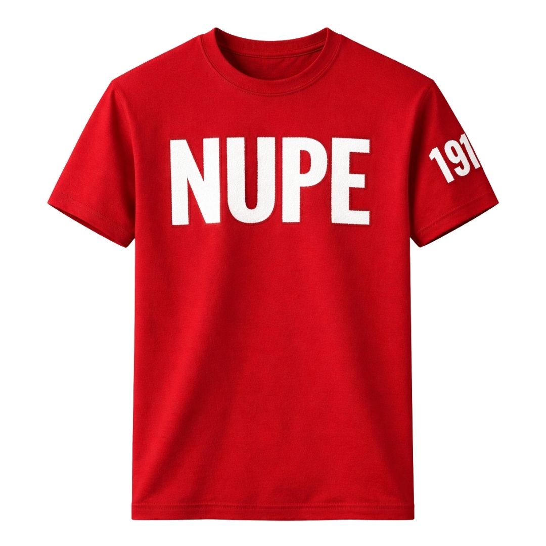 Nupe 1911 Sleeve Chenille Crimson T-Shirt