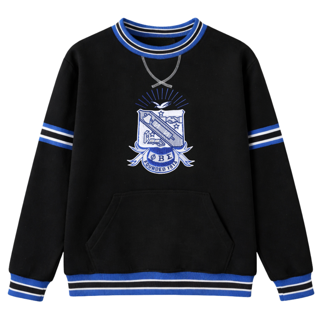 Phi Beta Sigma Crest Chenille Crewneck sweatshirt