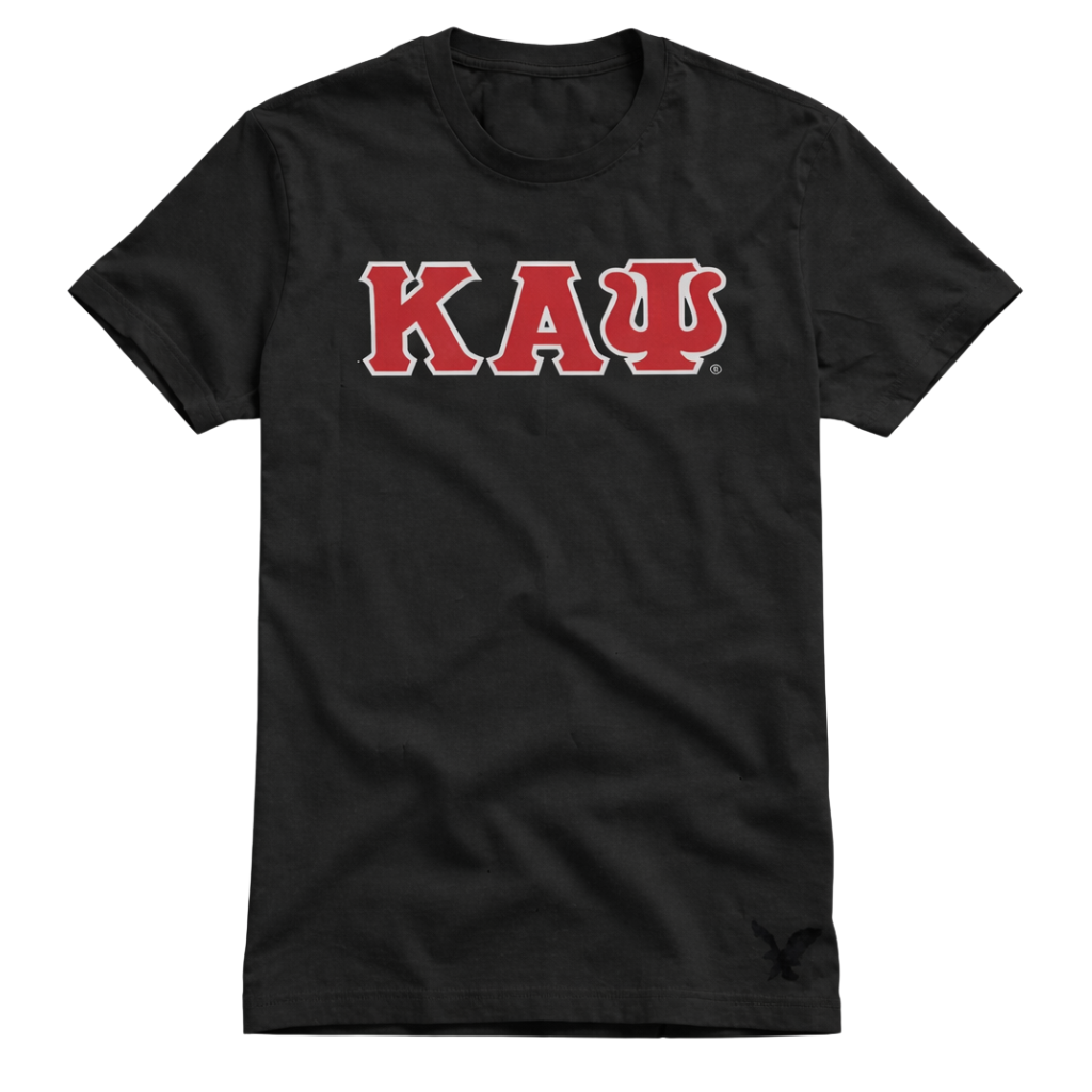 Kappa Alpha Psi 3-Letter Tee (Vintage Black)