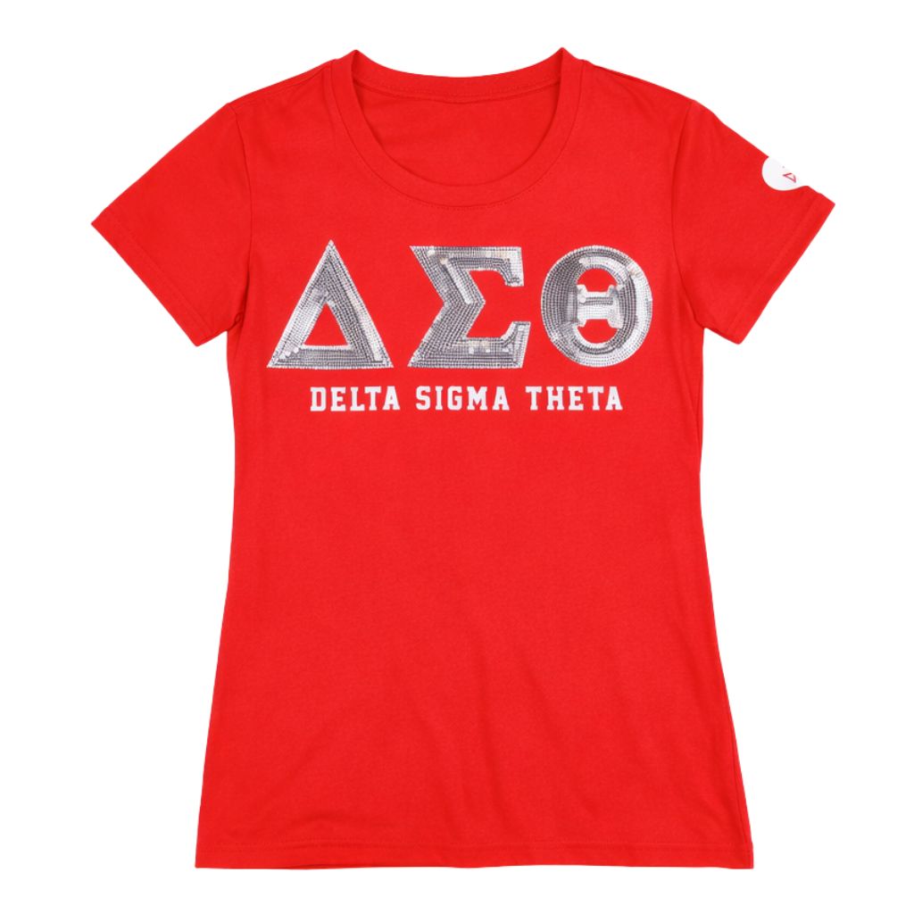 Dst Sequin Patch Tee Red