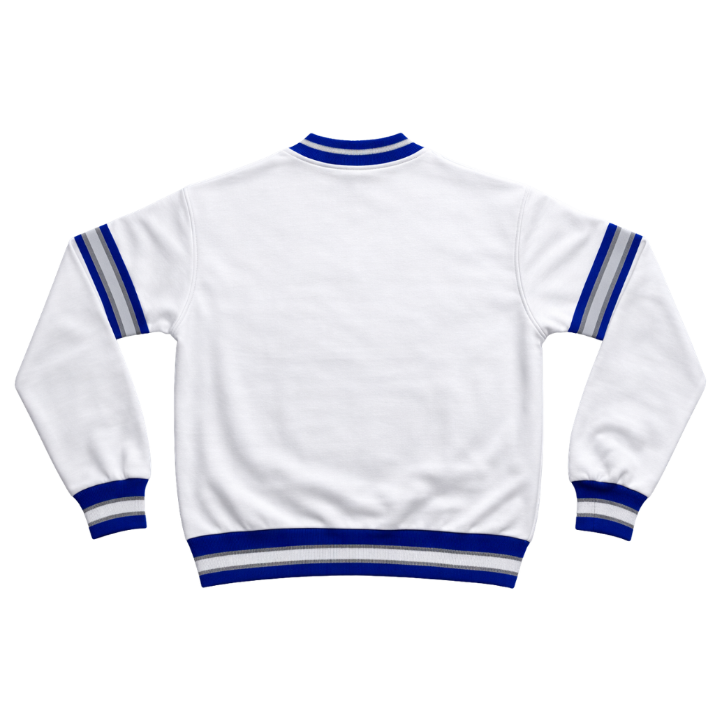 Phi Beta Sigma White Chenille Crewneck