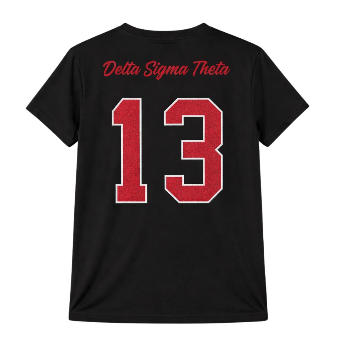 DST Glitter Dry Fit Tee Black