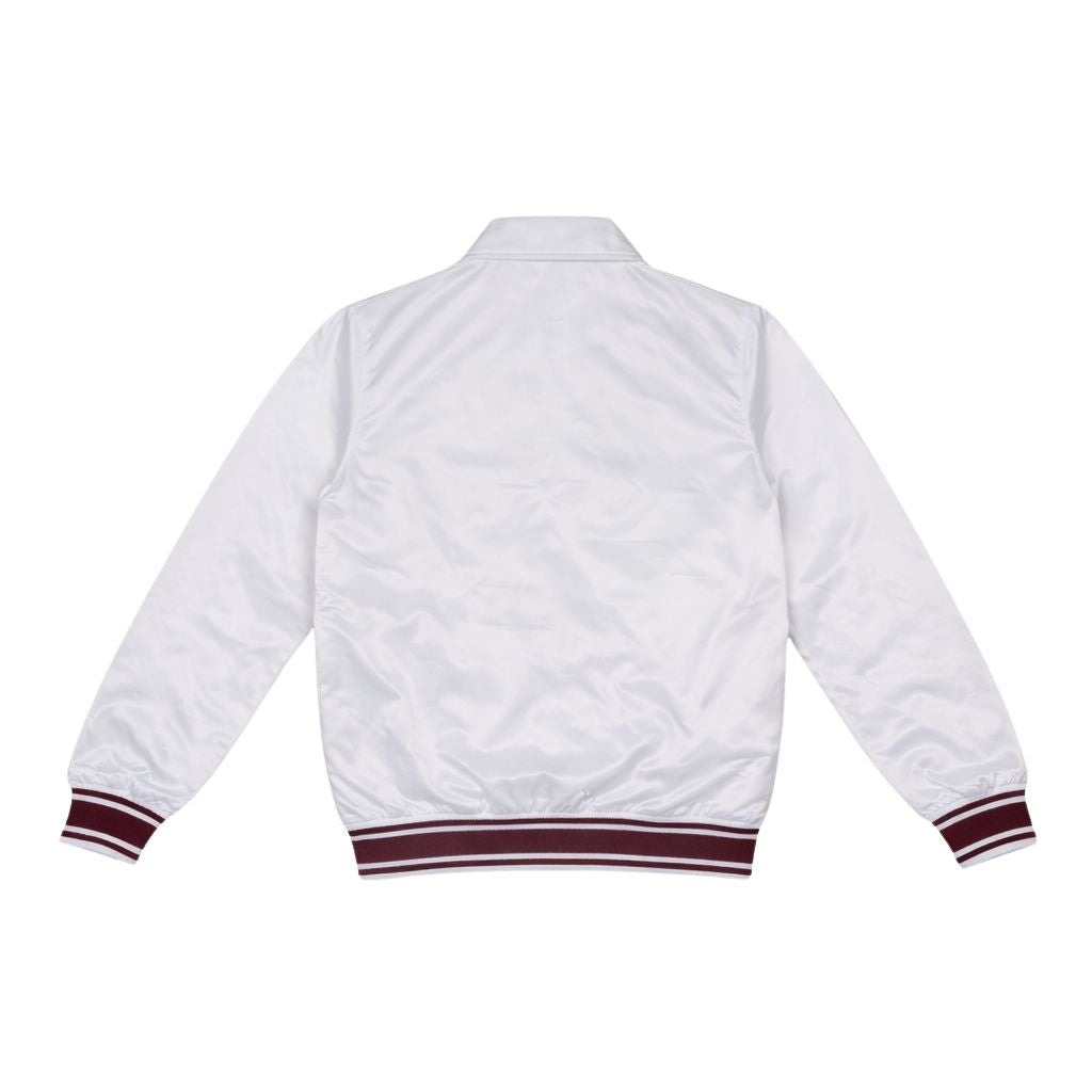 Kappa Alpha Psi Classic 3-Letter Satin Varsity Jacket (White)