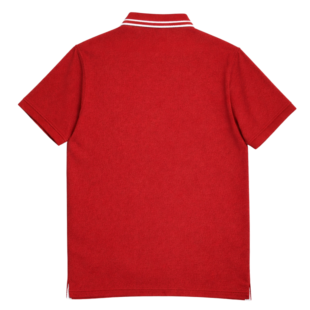 Kappa Alpha Psi Coat of Arms Striped Collar Polo