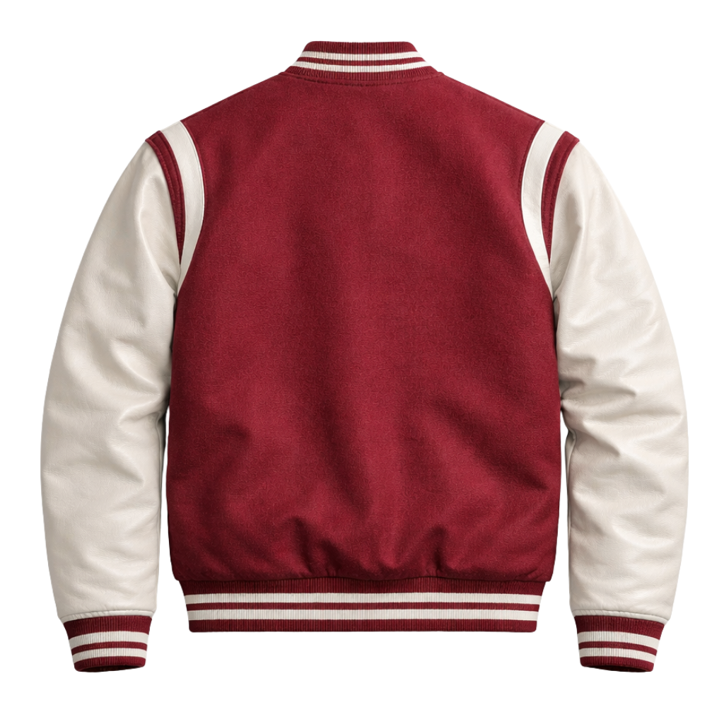 Kappa Krimson & Kream Wool Letterman Jacket