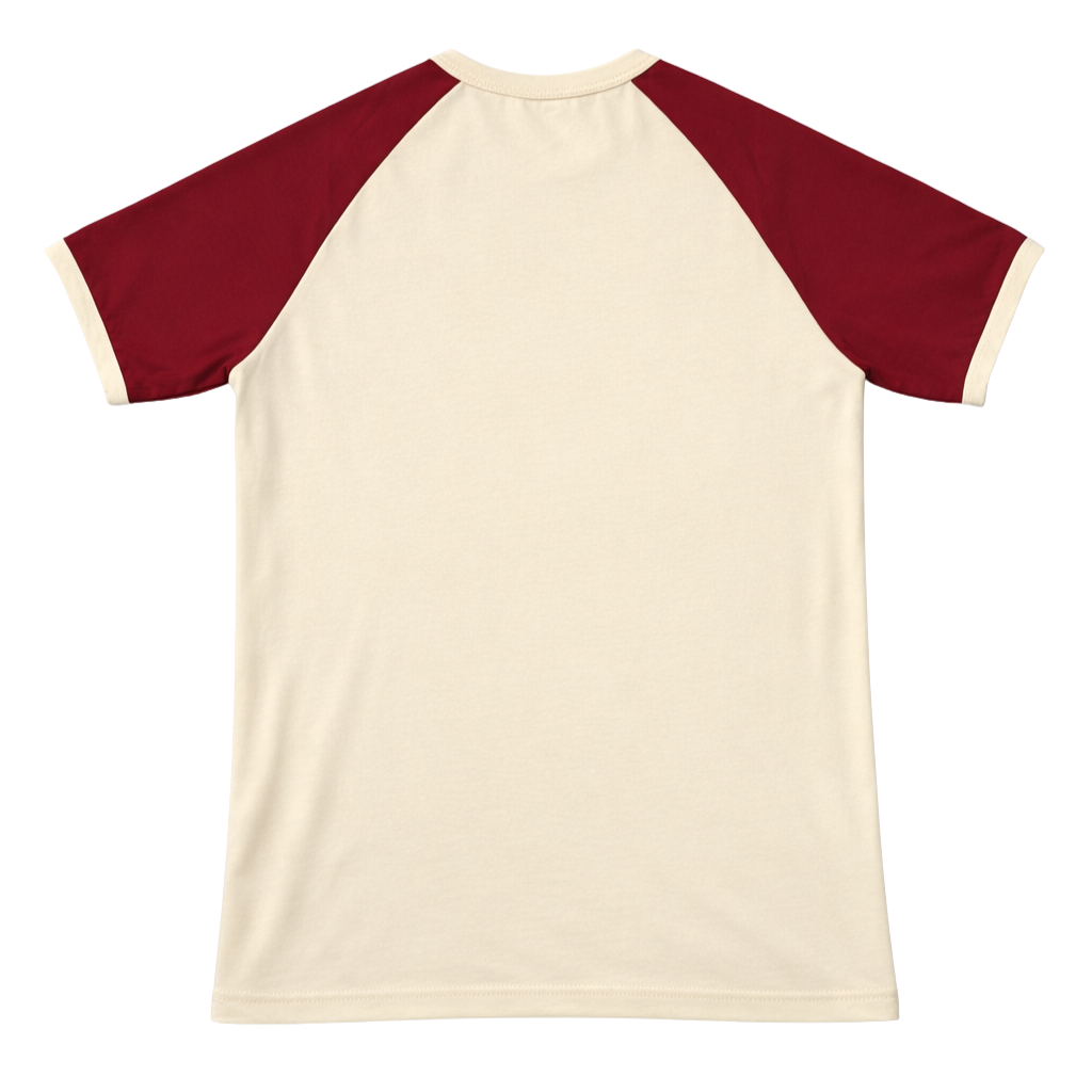 Phi Nu Pi Kream Premium Chenille Letter Raglan T-Shirt
