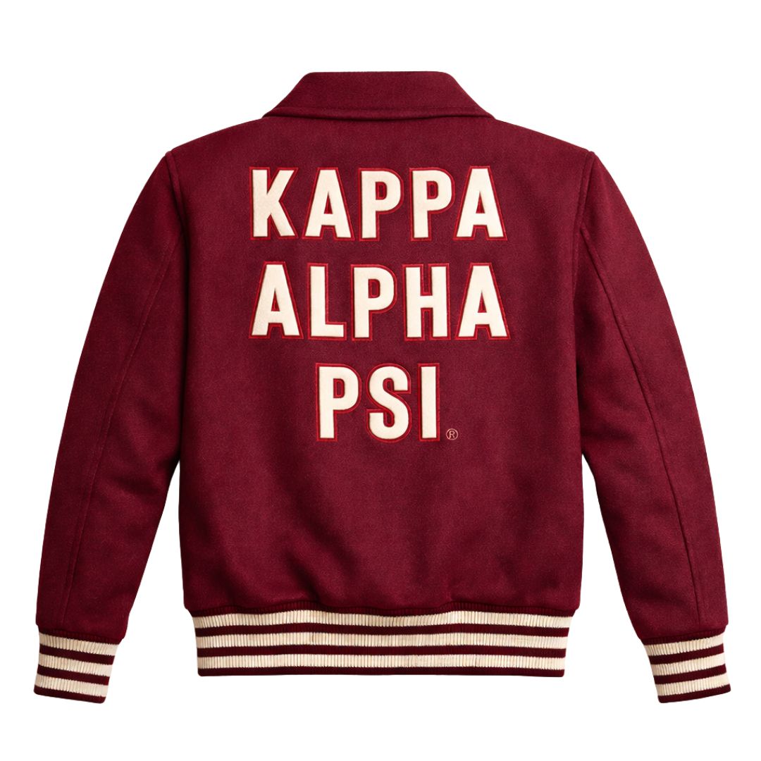 Kappa Alpha Psi Wool Varsity Jacket (Krimson)