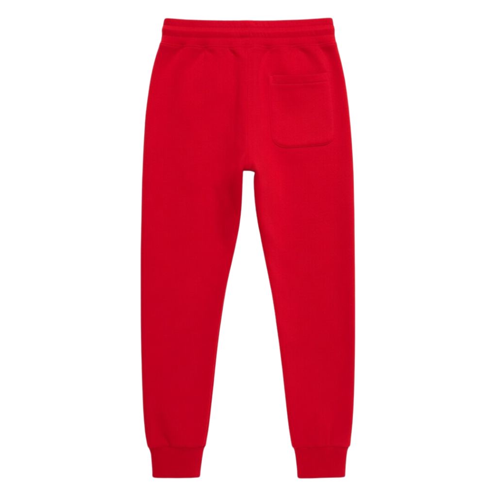 DST Sequins Patch Sweatpants Red
