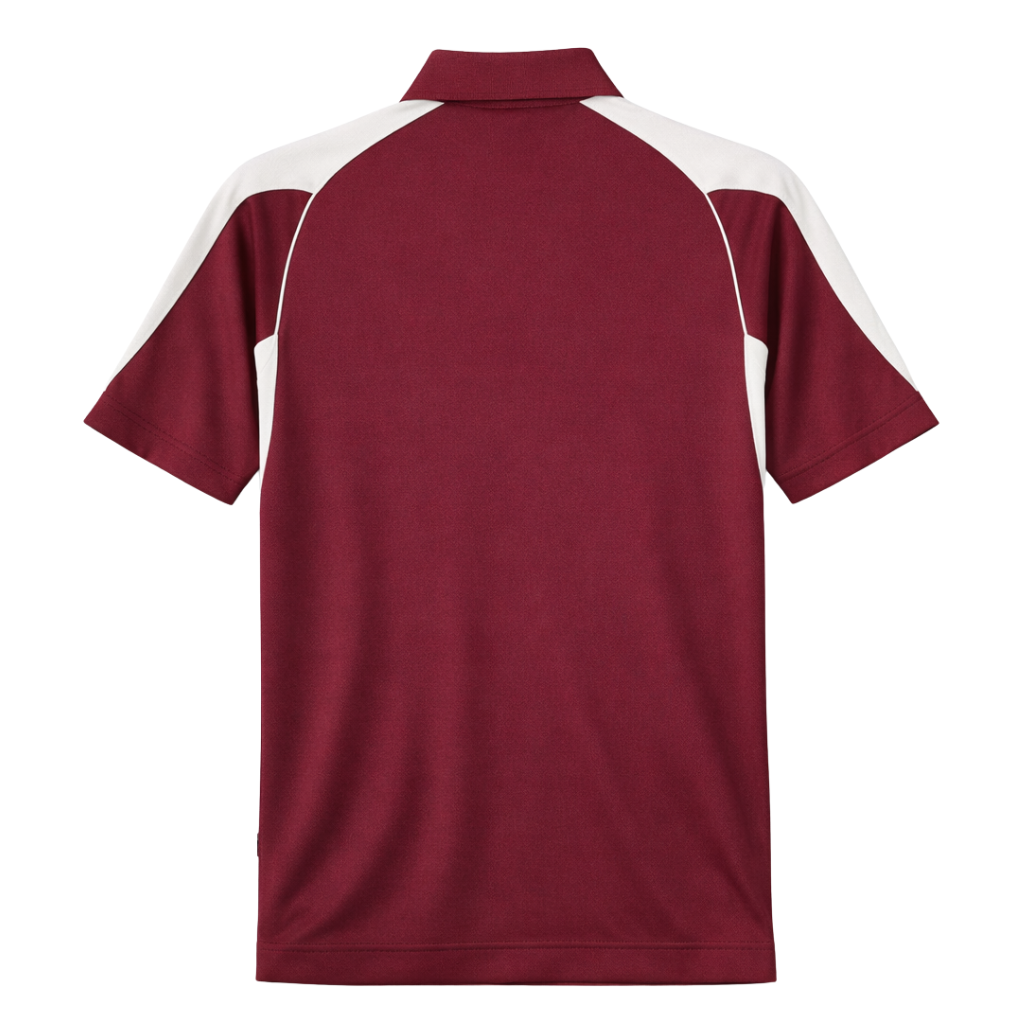 Kappa Alpha Psi Greek Letter DriFit Polo Shirt (Krimson/Cream)