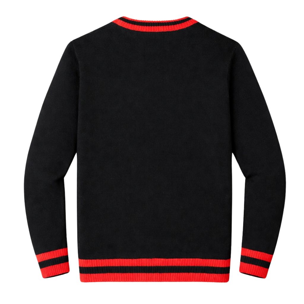 DST Wool V-Neck Sweater Black