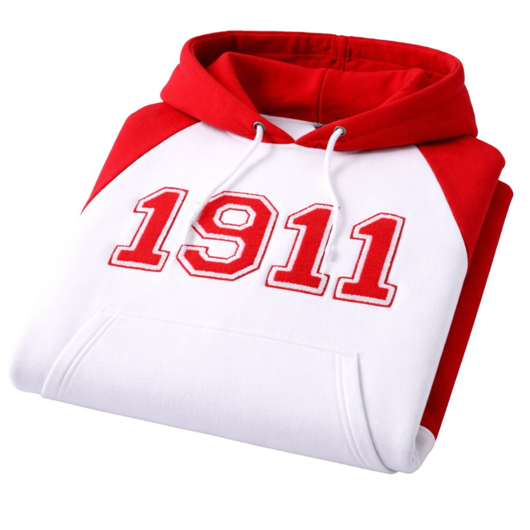 1911 Kappa Red/White Chenille Hoodie