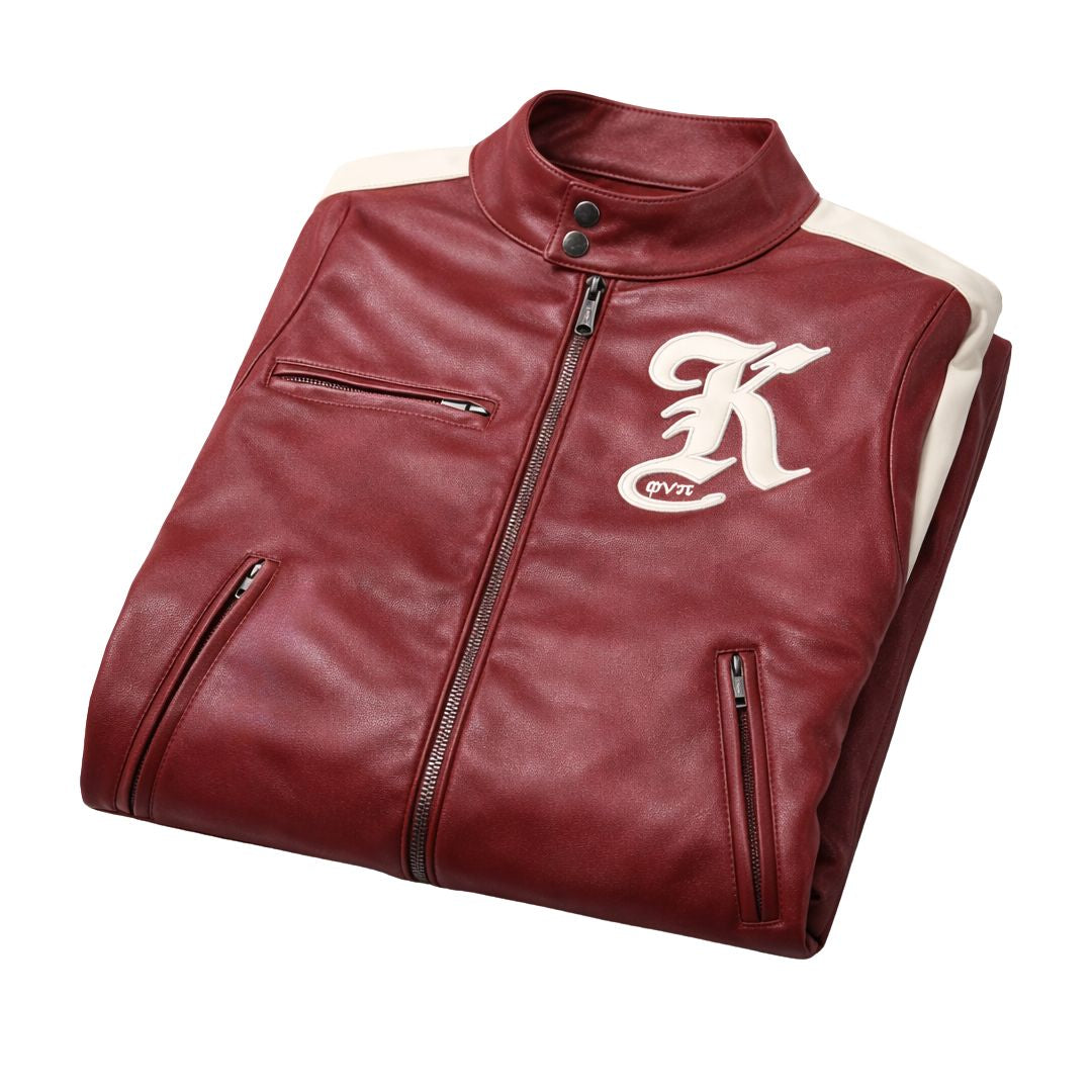Kappa Alpha Psi Stripe Racing Jacket (Krimson)
