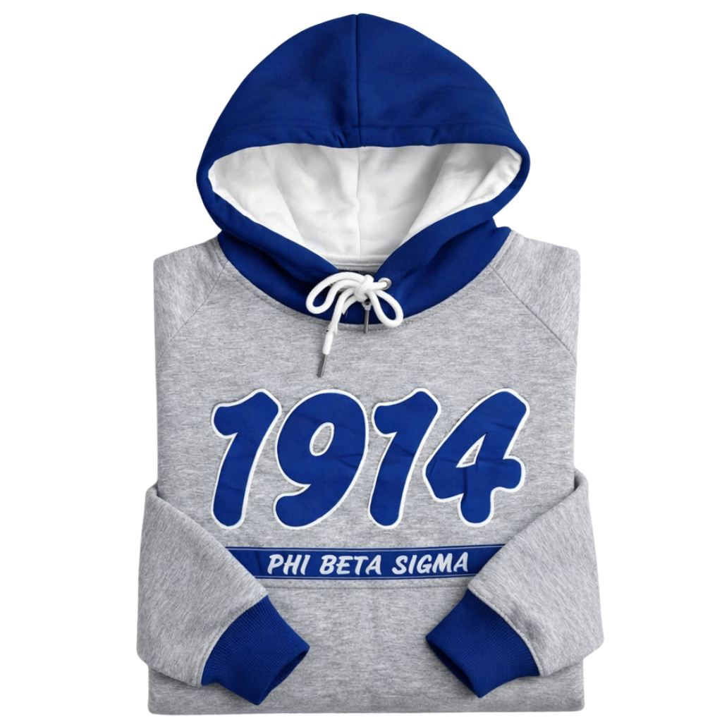 Grey 1914 Phi Beta Sigma Hoodie