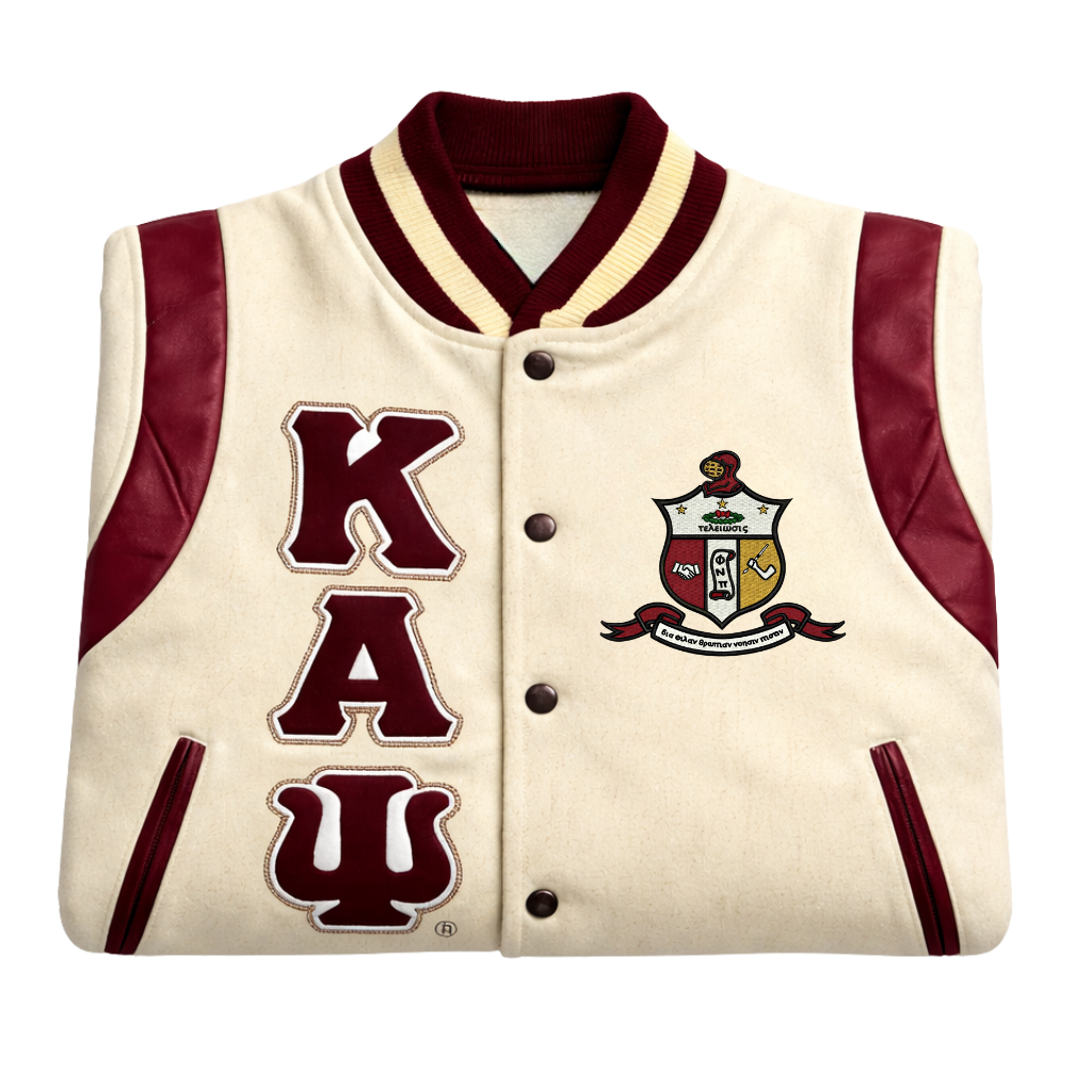 Kappa Krimson & Kream Wool Letterman Jacket