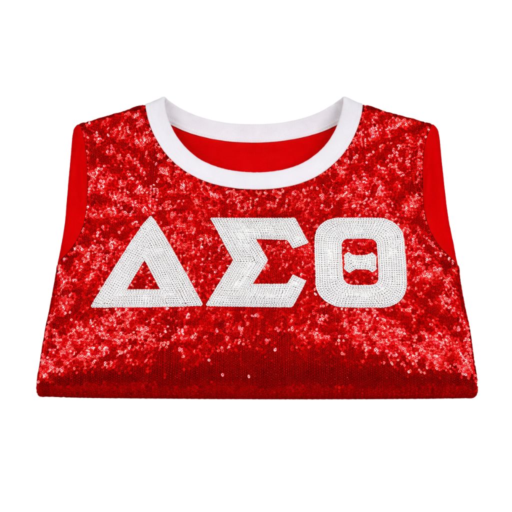 DST Sequin Tee Red