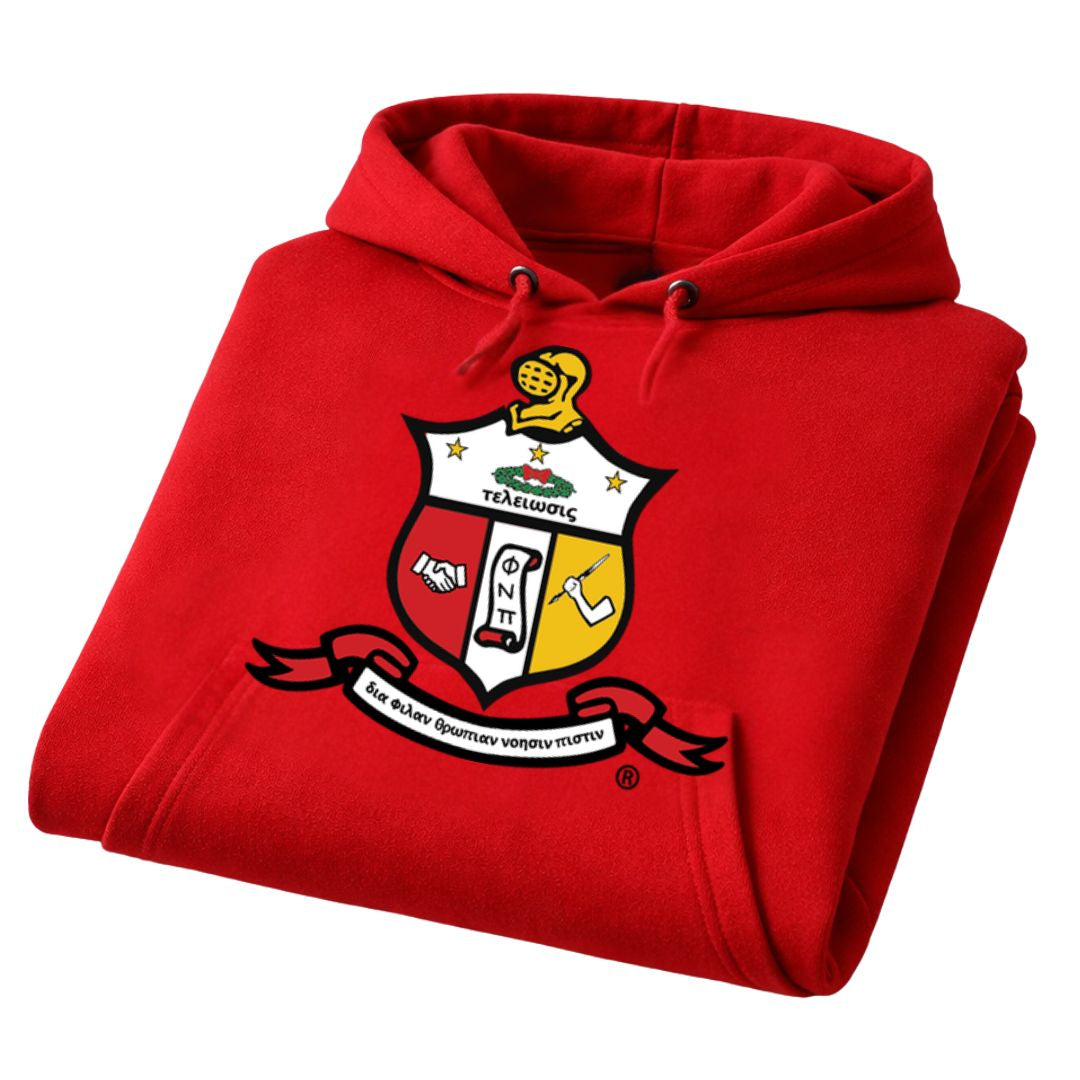 Kappa Red Chenille Crest Premium Hoodie