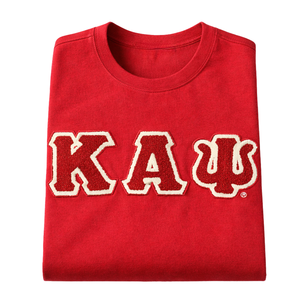 Kappa Crimson Chenille Letter Premium Shirt