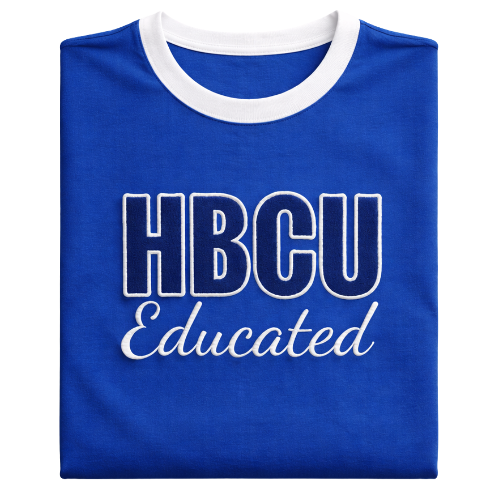 HBCU Men’s Blue/White Chenille Tee