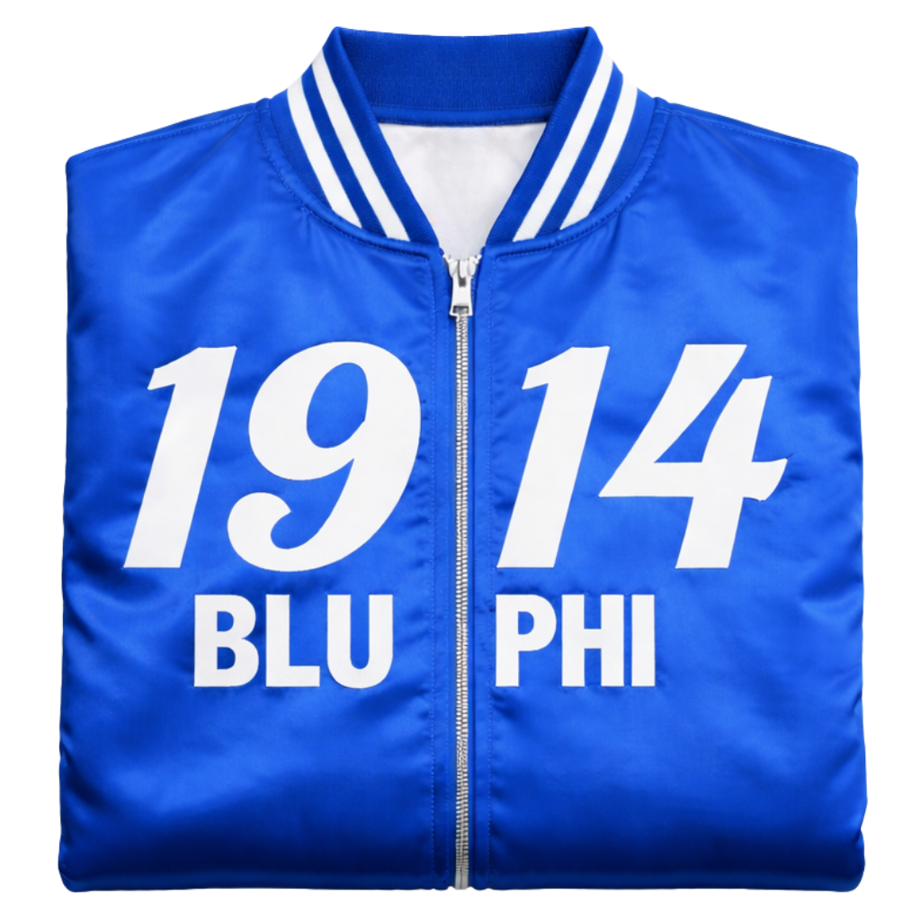 1914 Blu Phi Sigma Bomber Jacket