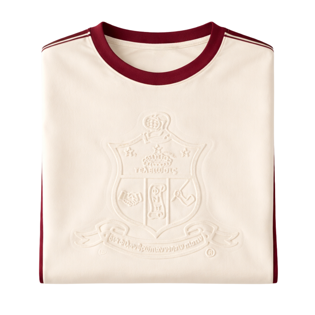 Kappa Cream Tapered Embossed Premium Crest Shirt