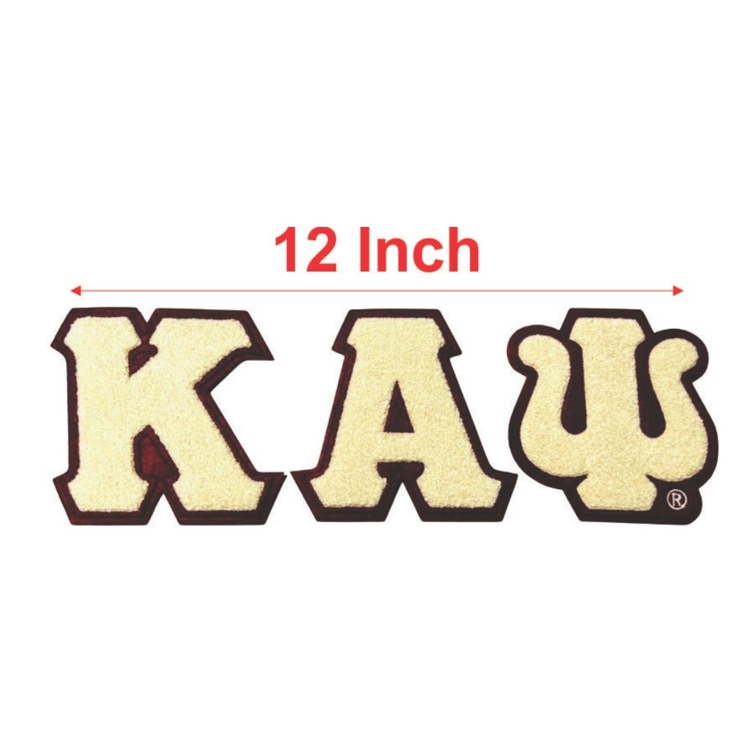 Kappa Cream Chenille Patch