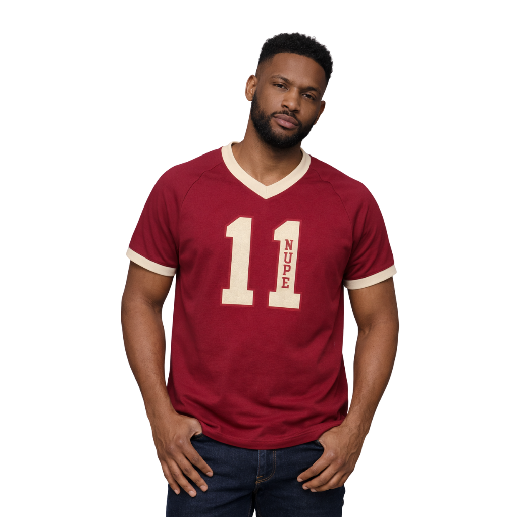Kappa Alpha Psi Klub Ringer V-neck Tee