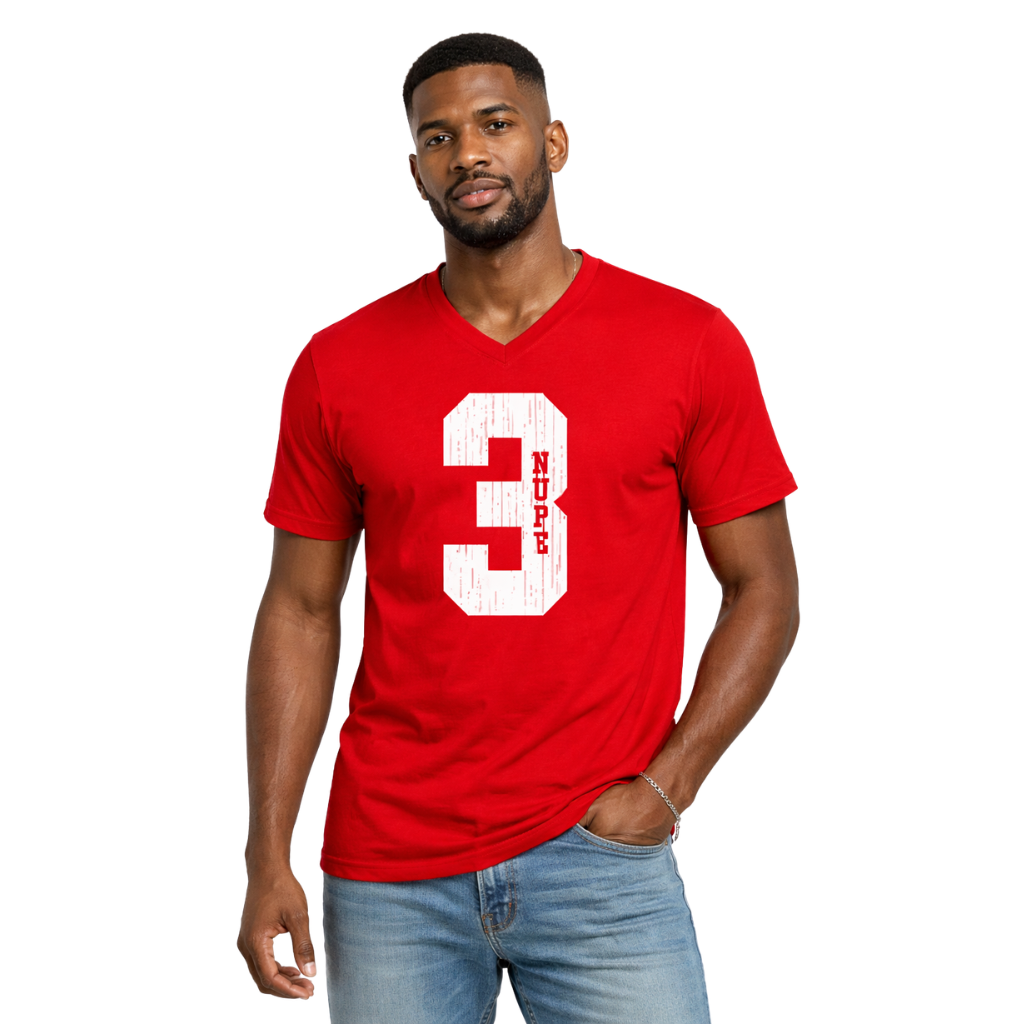 Kappa Alpha Psi #3 Klub V-Neck Tee (Red)