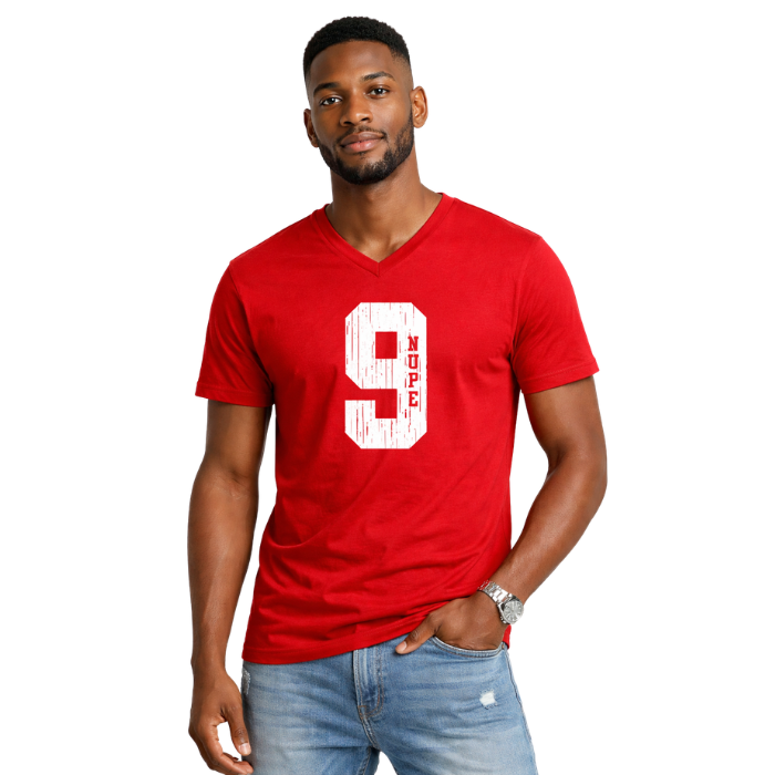 Kappa Alpha Psi #9 Klub V-Neck Tee (Red)