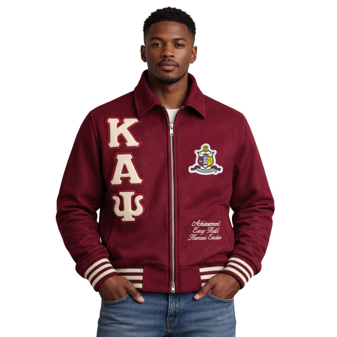Kappa Alpha Psi Wool Varsity Jacket (Krimson)