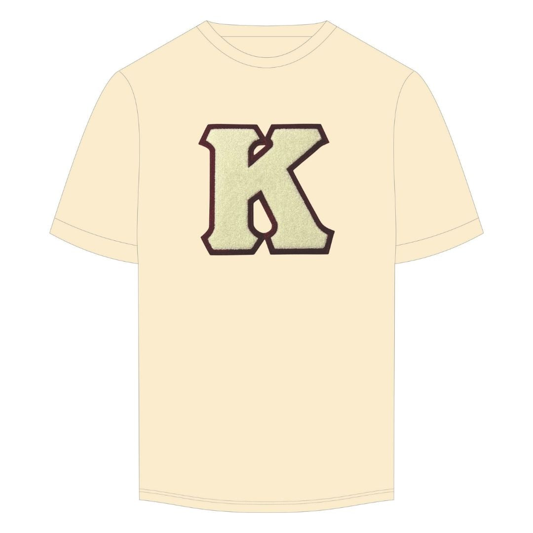 Kappa “K” Cream Chenille Patch