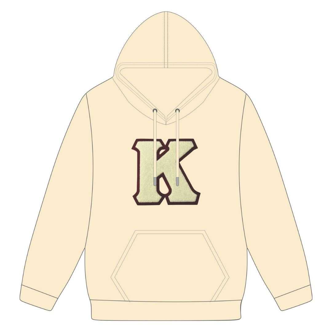 Kappa “K” Cream Chenille Patch