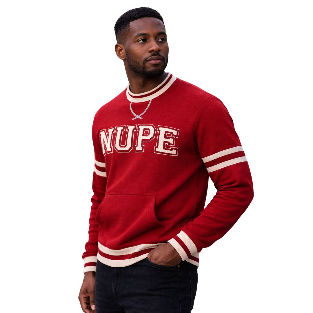 Kappa Nupe Krimson Chenille Crewneck