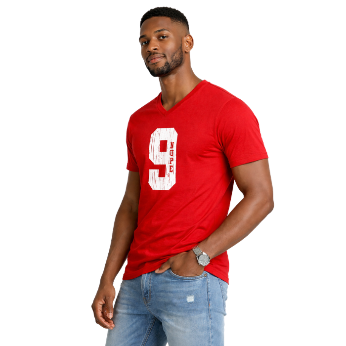 Kappa Alpha Psi #9 Klub V-Neck Tee (Red)