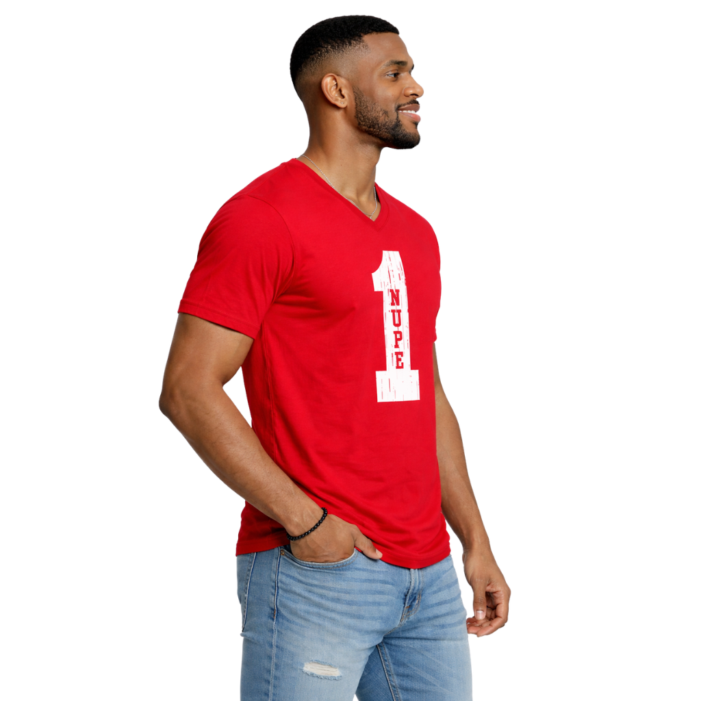 Kappa Alpha Psi #1 Klub V-Neck Tee (Red)