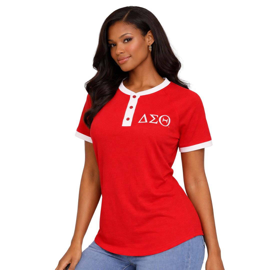Delta Red Premium Henley Shirt
