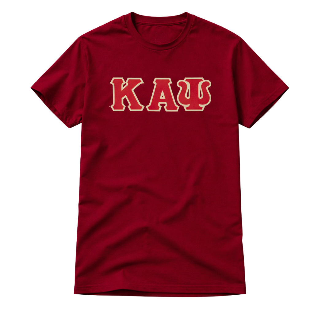 Kappa Alpha Psi 3-Letter Tee (Krimson or Maroon)