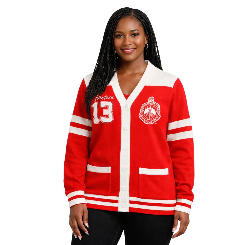 DST Wool Sweater Cardigan Red