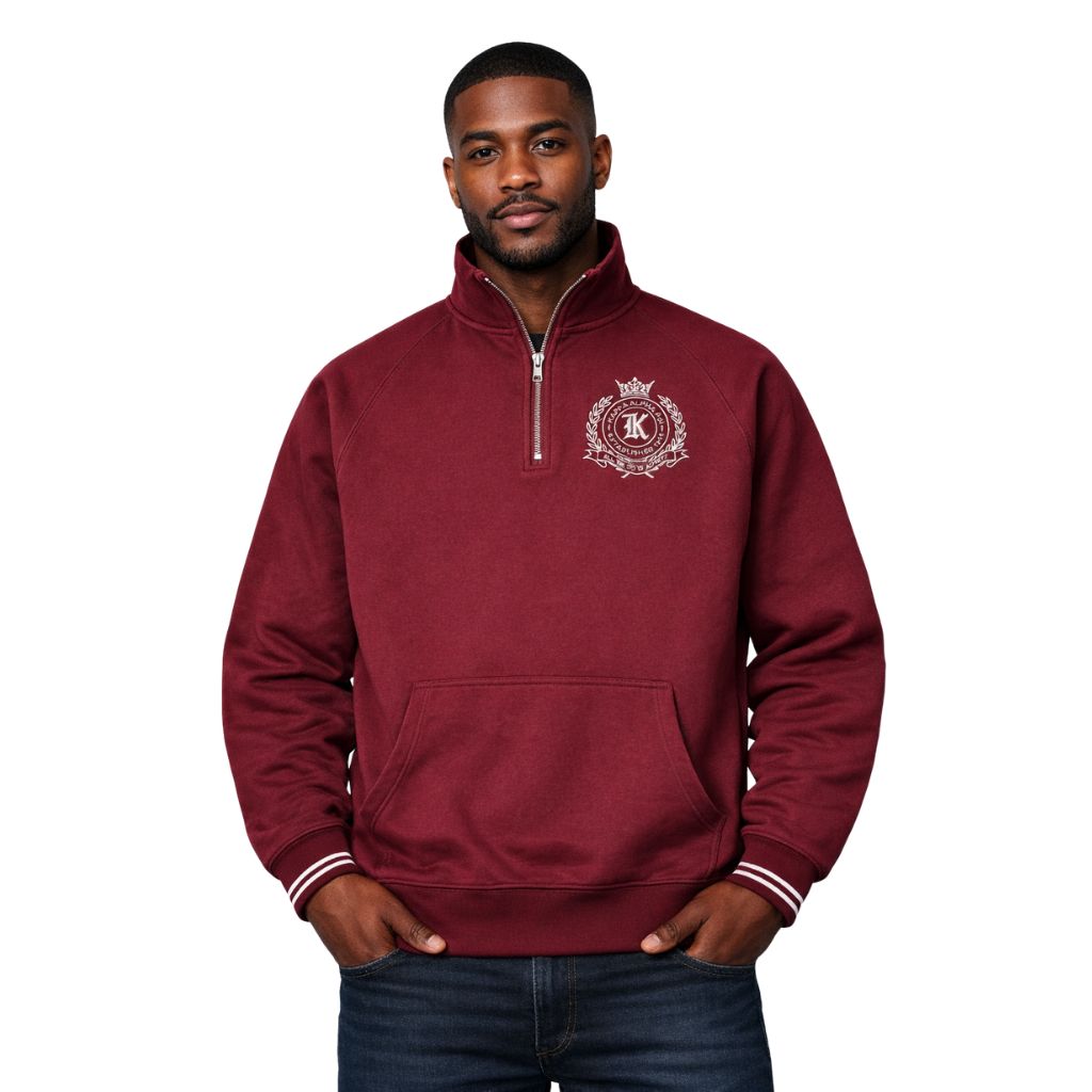 Kappa Alpha Psi All We Do Is Achieve 1/4 Zip Pullover (Krimson)