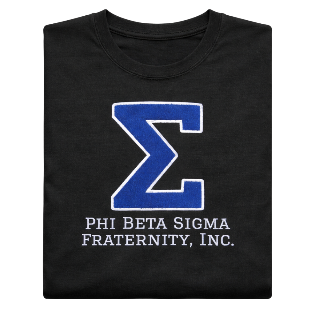 Sigma Big Σ Chenille Tee (Black )