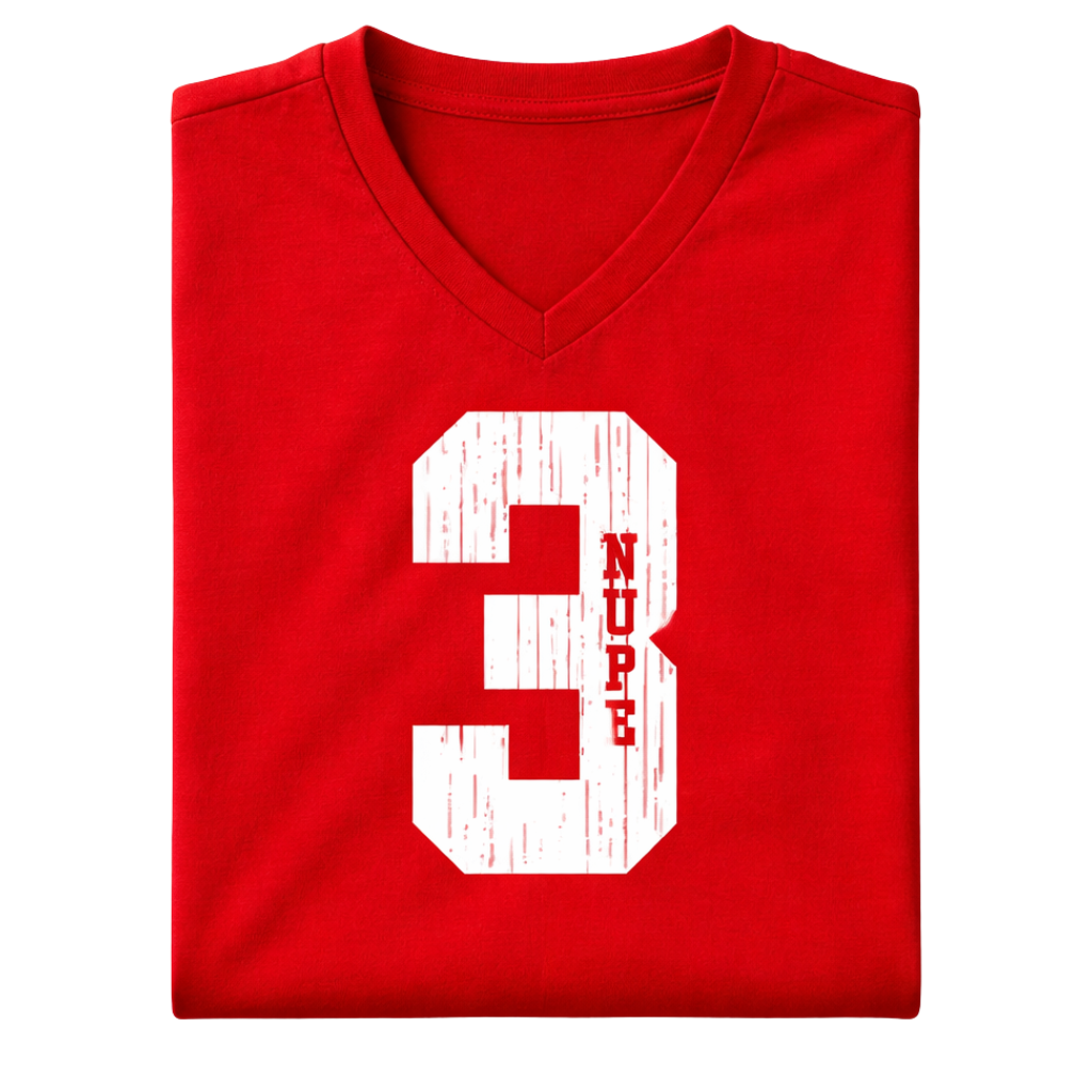 Kappa Alpha Psi #3 Klub V-Neck Tee (Red)