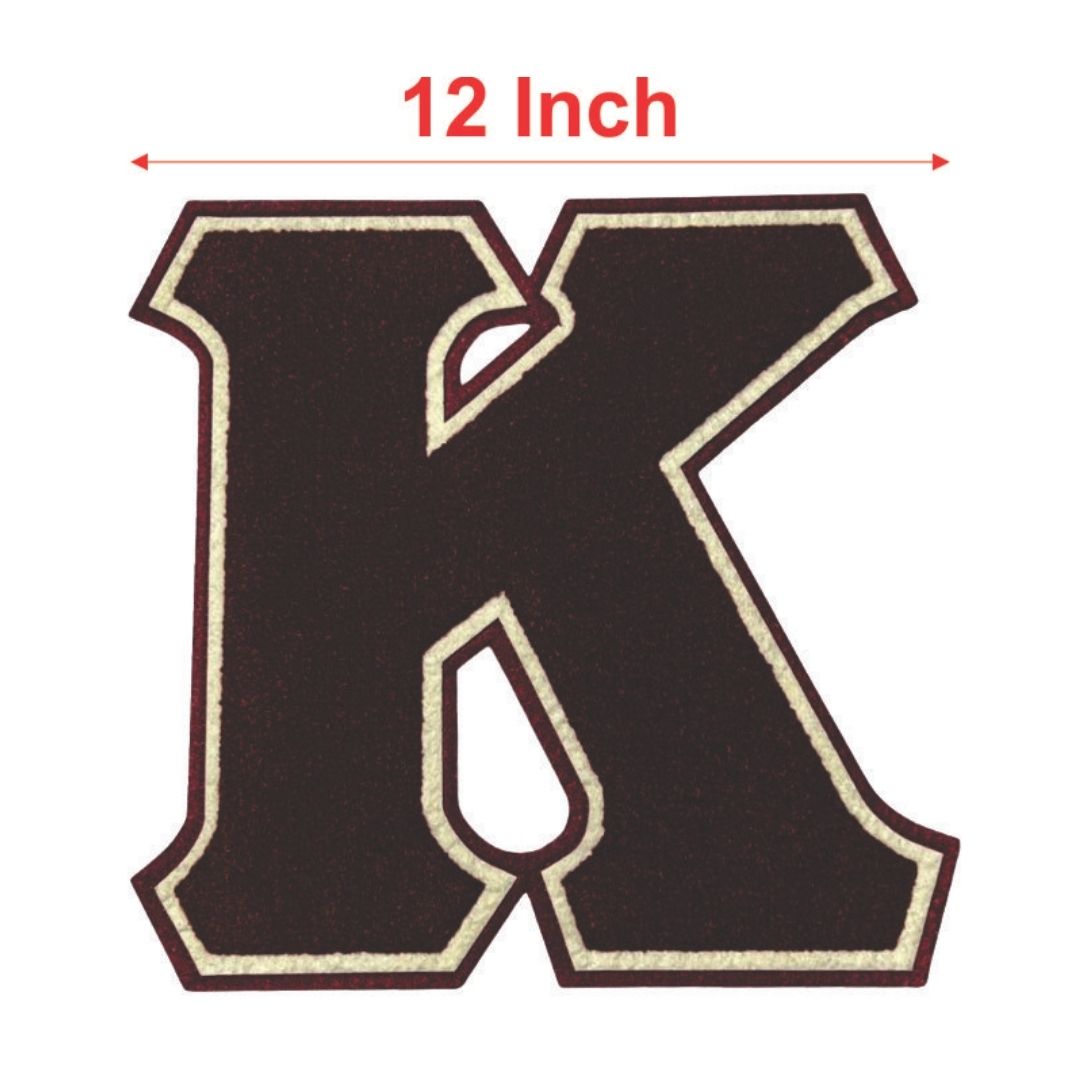 Kappa “K” Crimson Chenille Patch