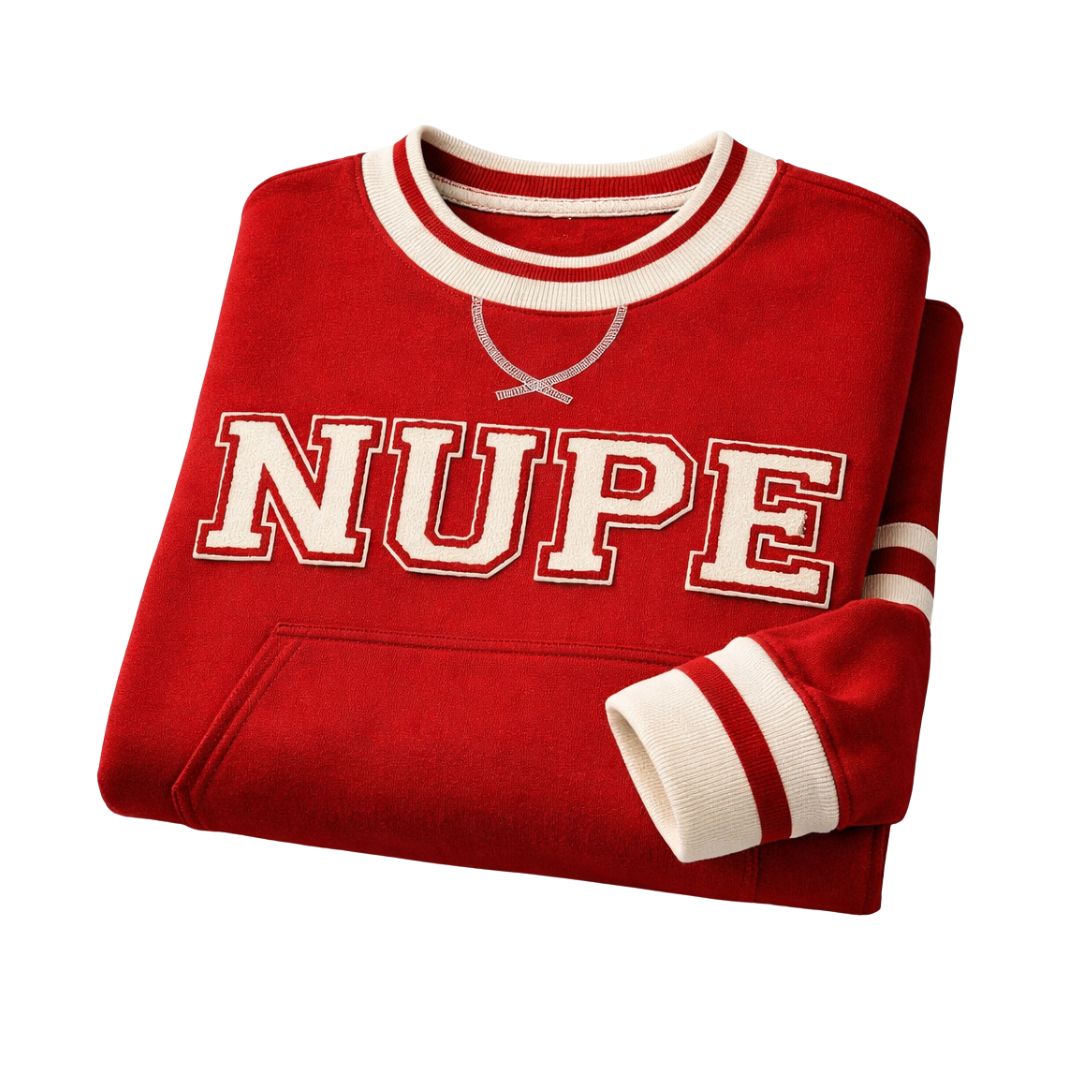 Kappa Nupe Krimson Chenille Crewneck