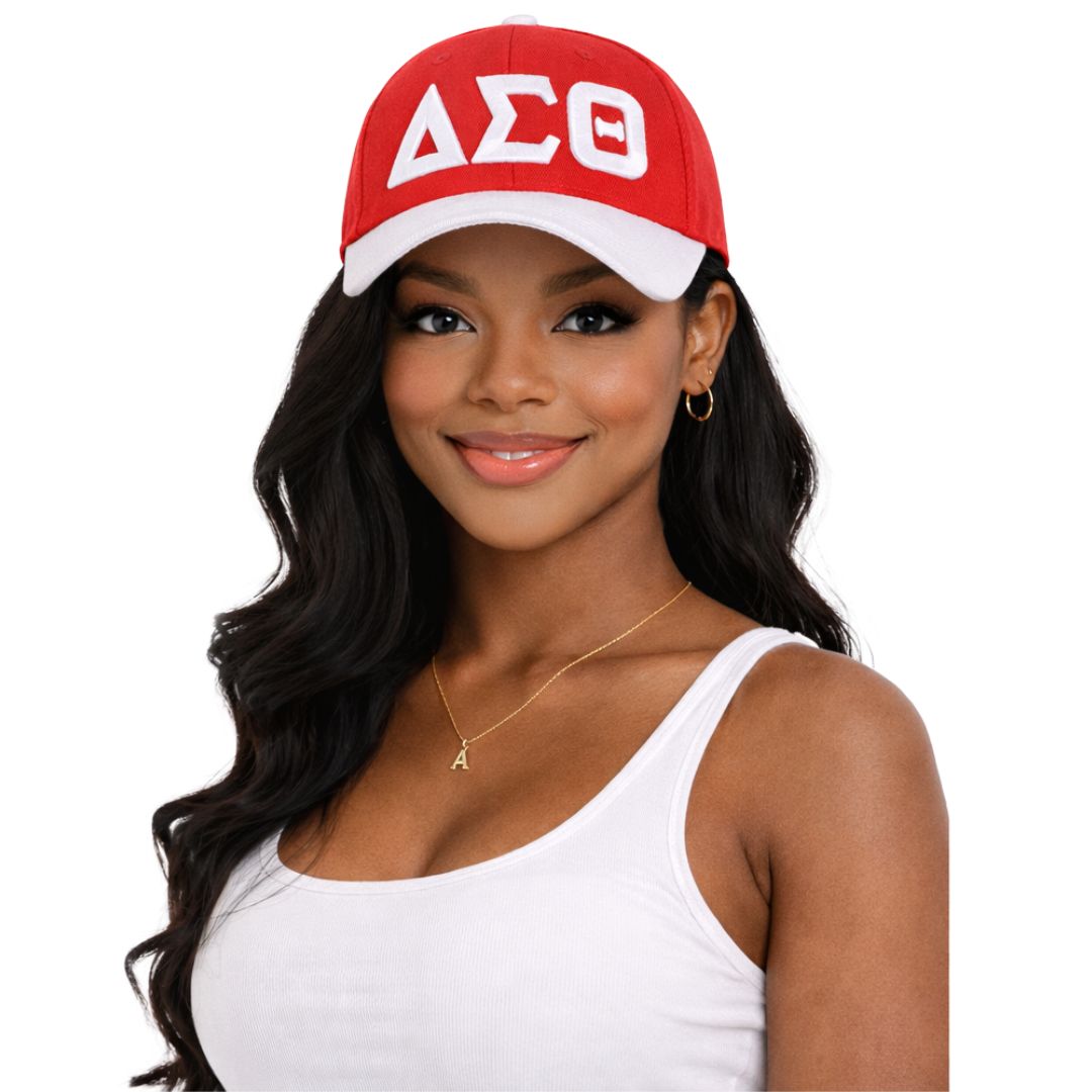 DST Letter Ball Cap Red