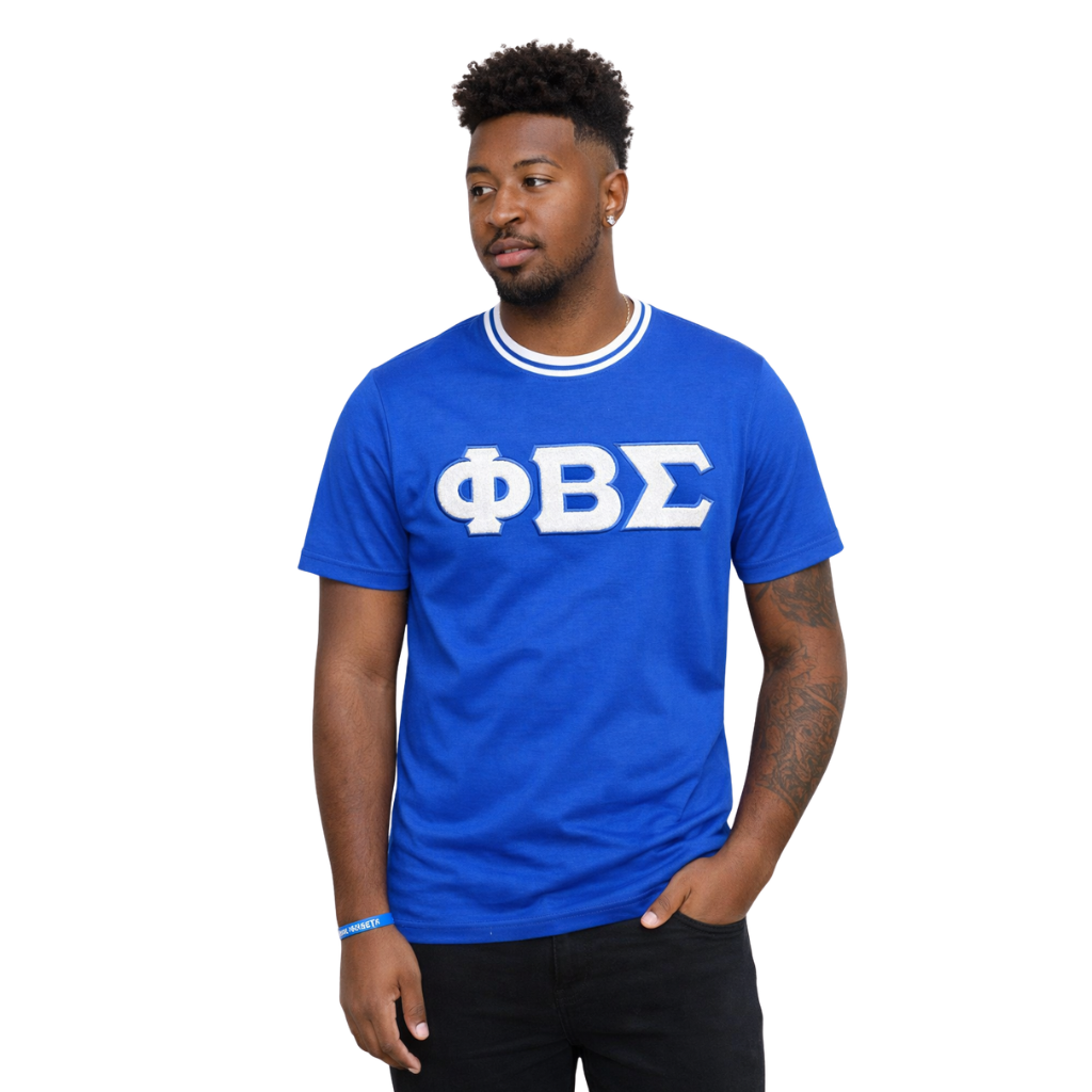 Royal/White ΦΒΣ Chenille Tee
