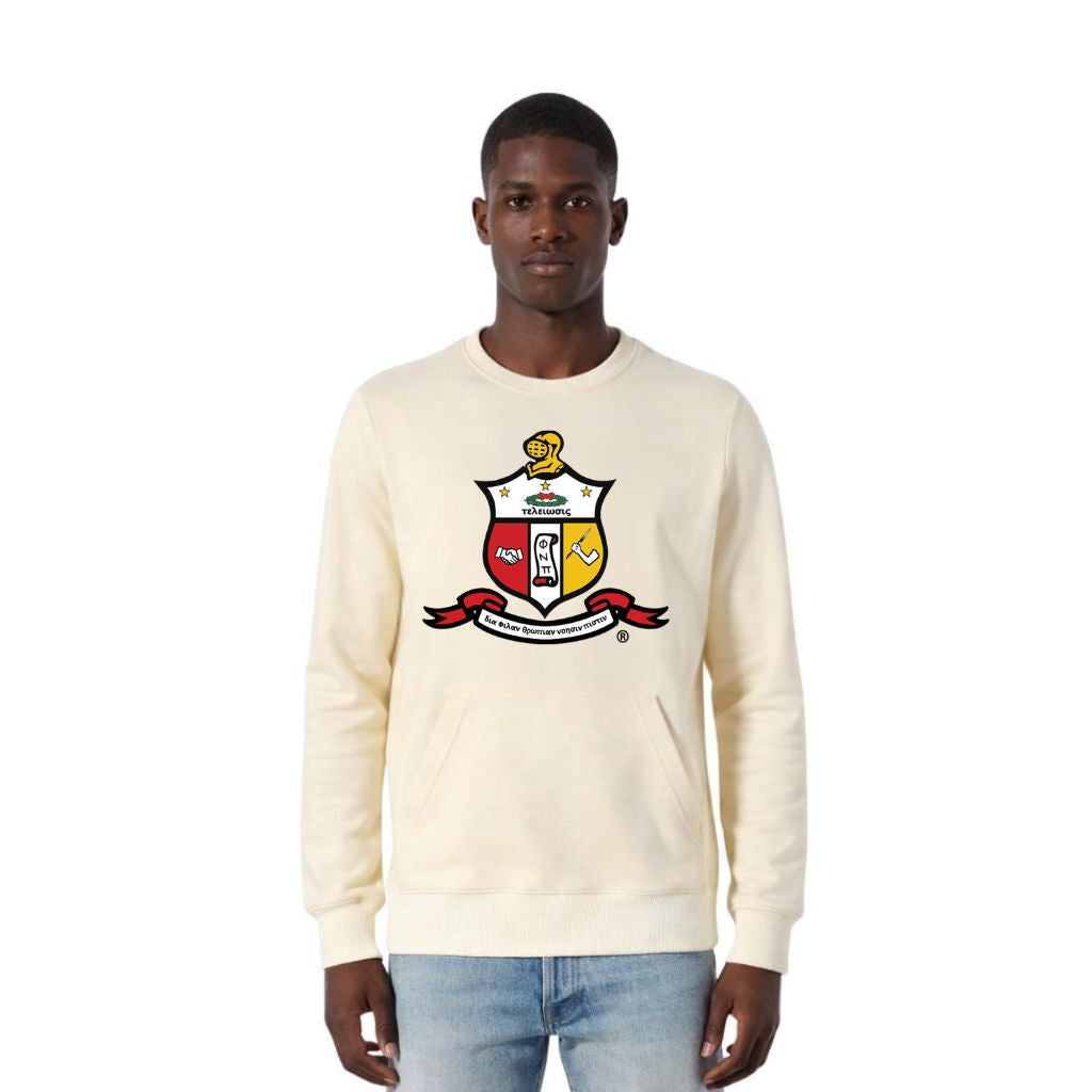 Chenille Crest Kappa Kream Pocket Crewneck