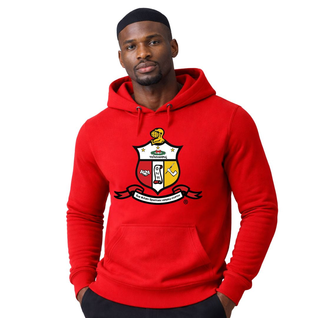 Kappa Red Chenille Crest Premium Hoodie