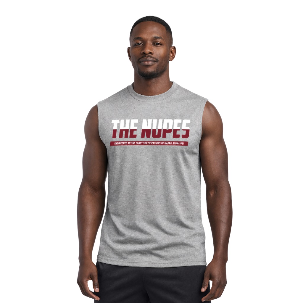 Kappa Alpha Psi The Nupes DriFit Sleeveless Shirt (Heather Grey)