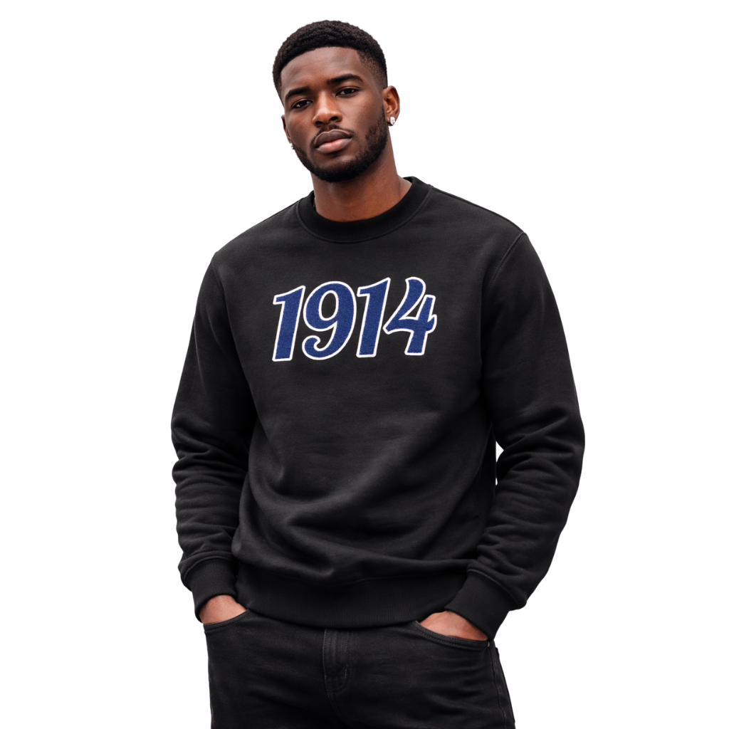 Black 1914 Sigma Chenille Sweatshirt