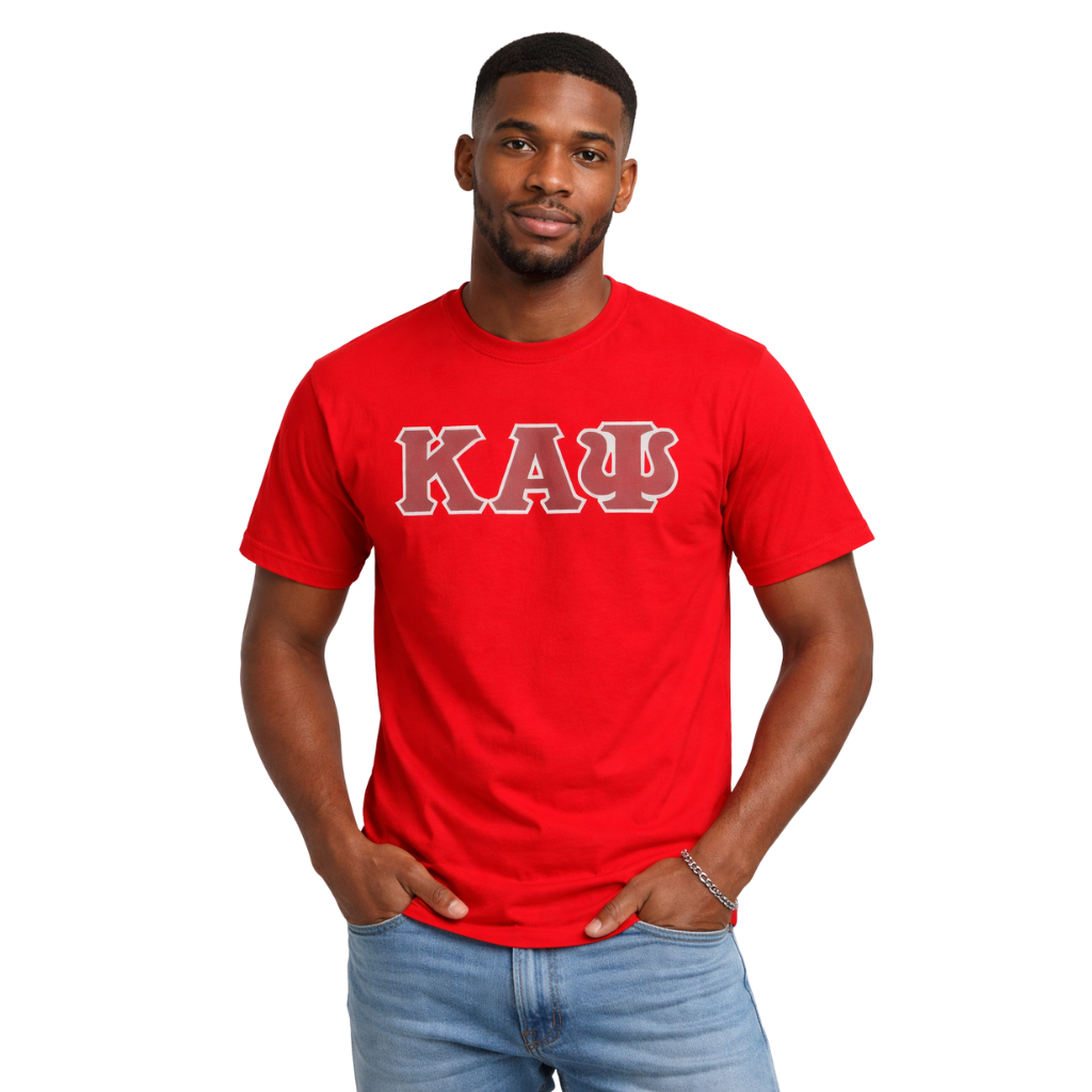 Kappa Alpha Psi 3-Letter Tee (Red)